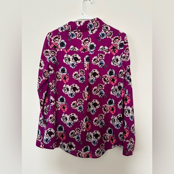 Express The Portifino Shirt Floral Blouse - Picture 2 of 3